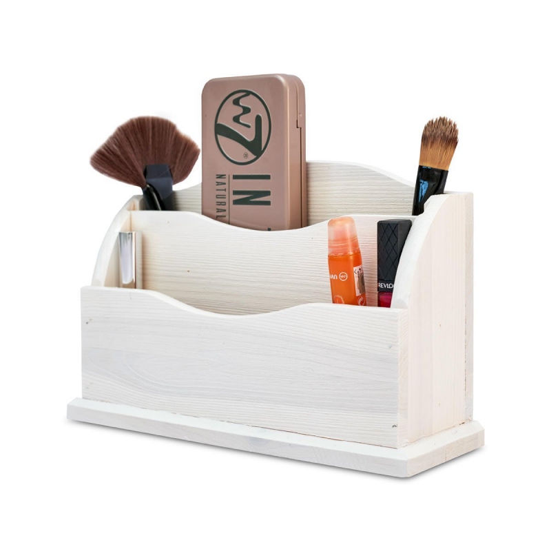 Wooden desk organiser 27x8x16,5 cm Signal white