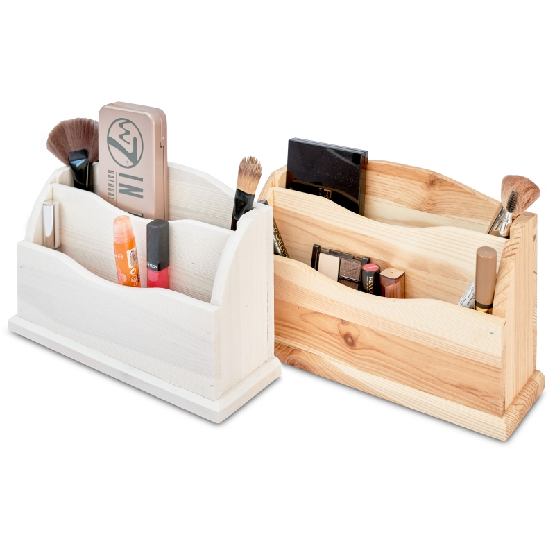 Wooden desk organiser 27x8x16,5 cm Signal white