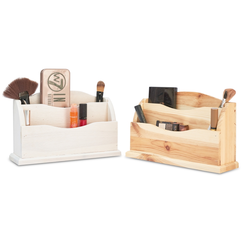 Wooden desk organiser 27x8x16,5 cm Signal white